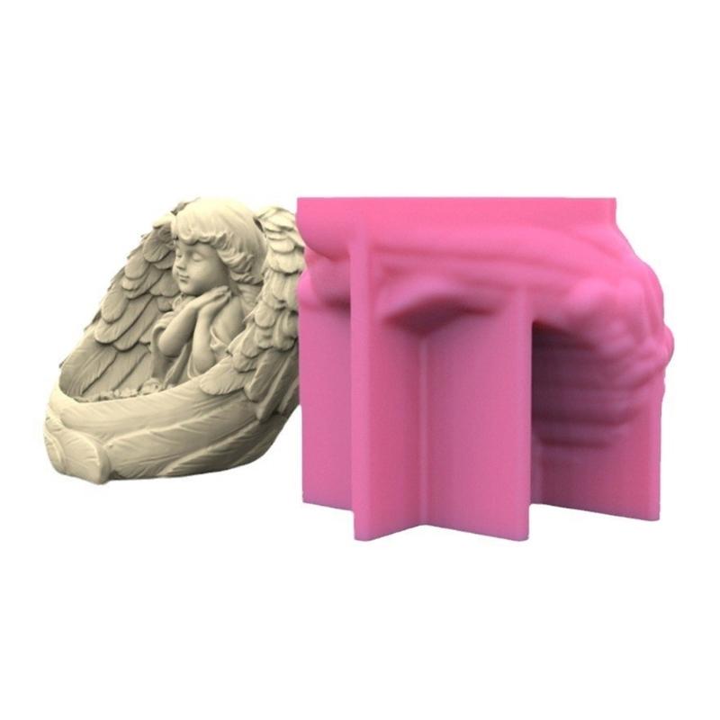 Silicone  Candle Holder Moulds Angel Girl Shaped Silicone Candle Stand Moulds Perfect Gift for  Crafts Enthusiasts