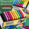 Dust-Free Bright Color Chalk for Kids - Keeps Hands Clean, Ideal for Teachers and Home Use.