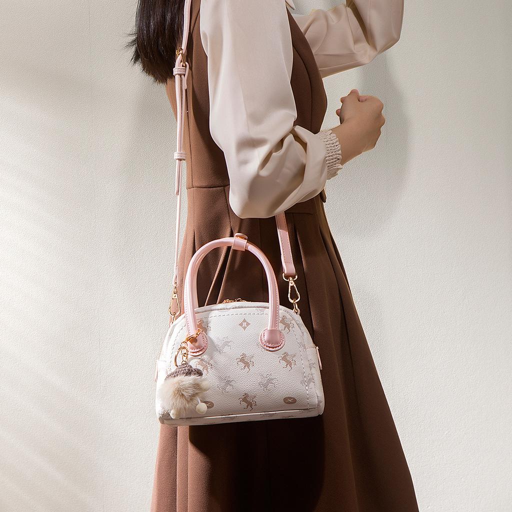 Niche Pink Pegasus Bag Women's High-end Handbag Fashion Versatile Shoulder Messenger Bag