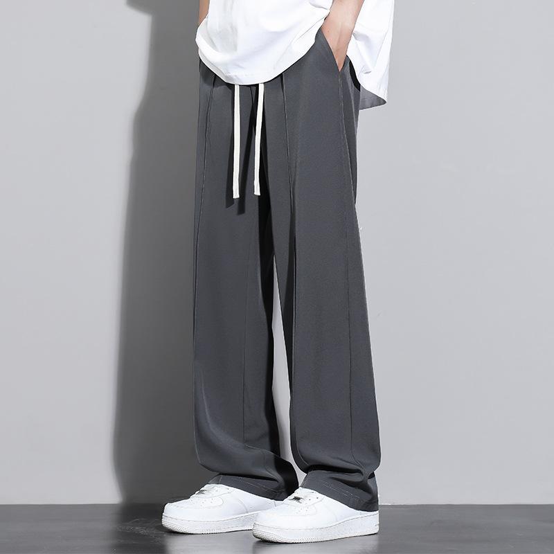 

Мешковатые брюки для мужской весны и осени, новые свободные прямые костюмные брюки для мальчиков летом 4XL