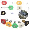 Universal Spray Nozzles Tips Quick Connect /power Washer Spray Nozzle Kit High Pressure Washer Spray Nozzle Car Accessories