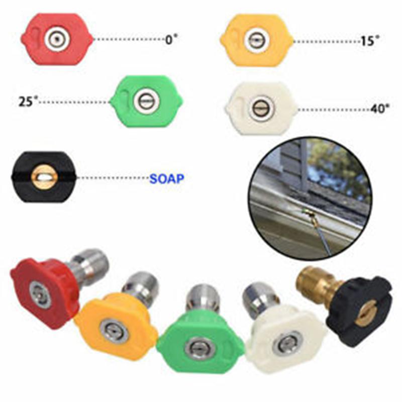 Universal Spray Nozzles Tips Quick Connect /power Washer Spray Nozzle Kit High Pressure Washer Spray Nozzle Car Accessories