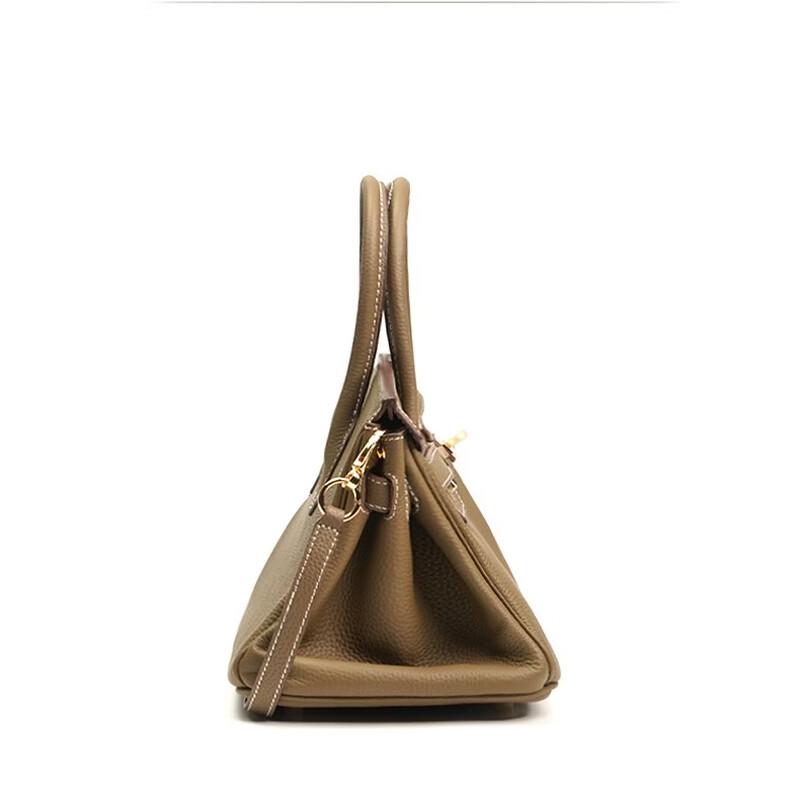 Bolsa de Mão Dou Xiaozhu Estilo Birkin em Couro Premium