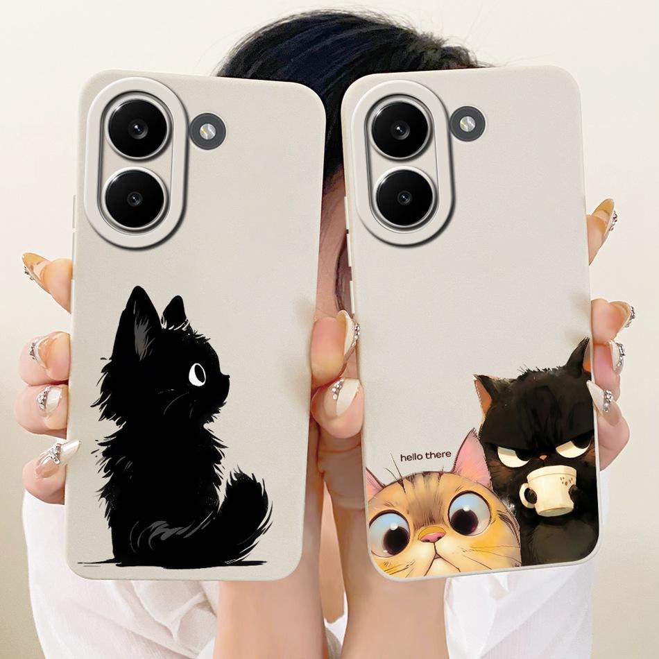 For Xiaomi Poco X8 Pro / X8 Pro Max Cute Cat Flower Cartoon Phone Case For Poco X8Pro X 8 Pro Max 5G Soft Silicone Cover Bumpers