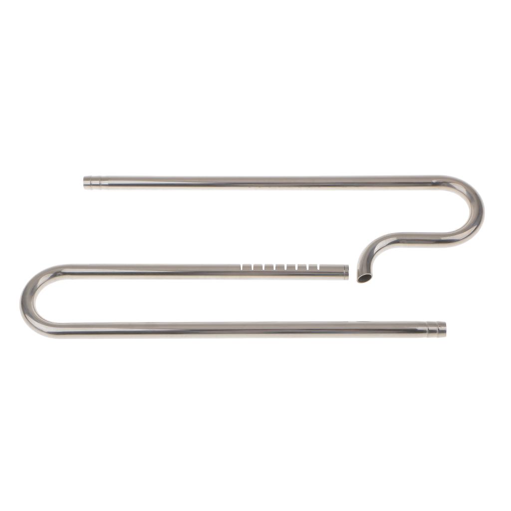 Stainless Steel Aquarium Pipe Set Inflow Outflow Water Hose for Planted Fish Tank Filtration System