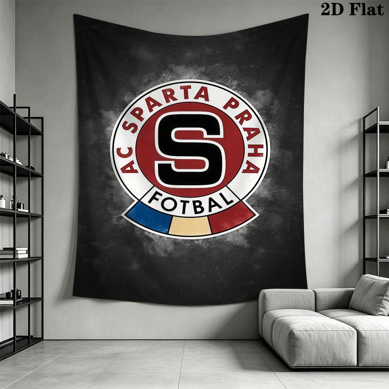 AC Sparta Praha Wall Hanging Printed Fabric Blanket Decorative Tapestries for Bedroom Living Room Home Decor