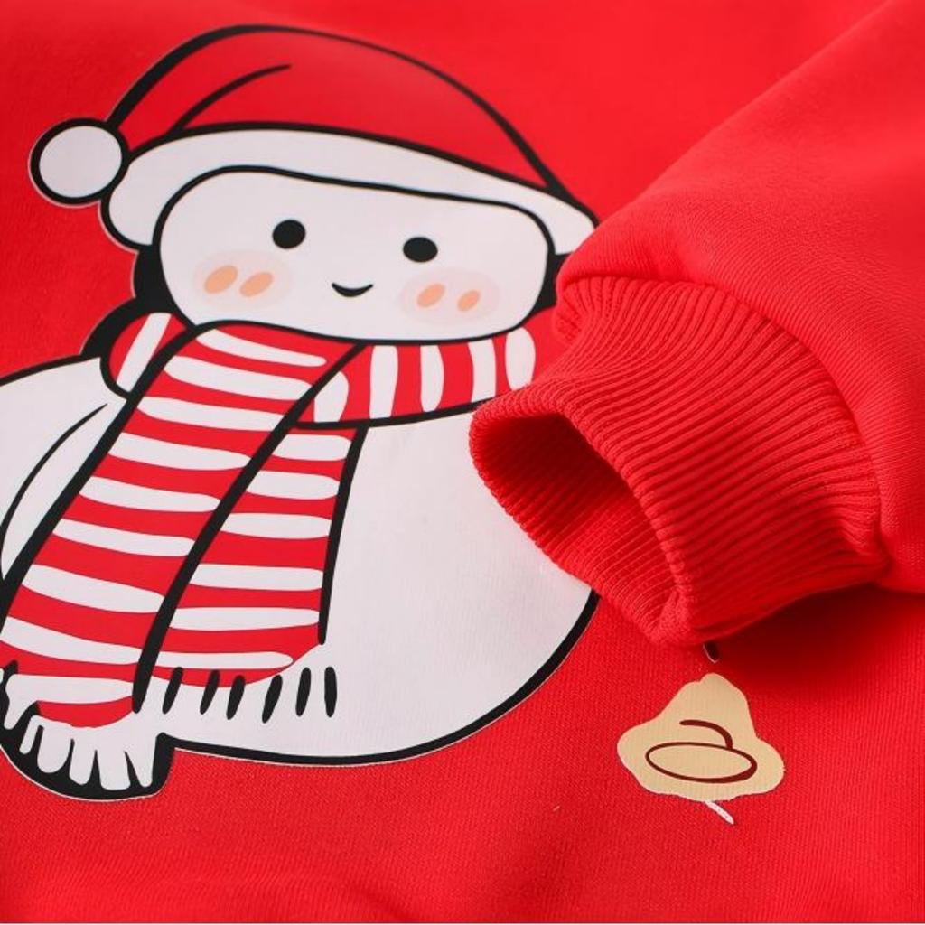 Gepersonaliseerde Geborduurde Naam Kinderkerst-Sweatshirts Voor de Winter