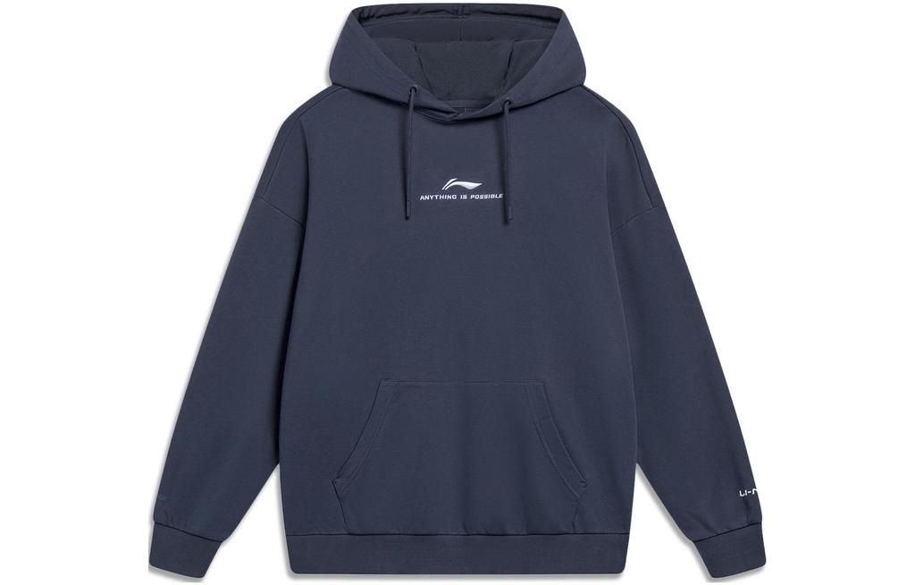 Li Ning Sports Lifestyle Collection Sports Fashion Collection Sweatshirt Unisex Ink Gray AWDT597-2