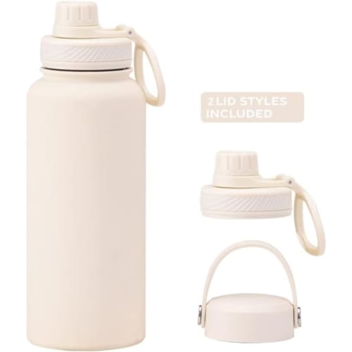 1 Liter Thermos Water Bottle, 1000ml Stainless Steel, Thermos Mug, Sports Bottle, Drink Bottle, Stylish, Vacuum Insulated, Keeps Hot or Cold, Direct D