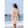 Damen Bikini Shirt Cover Up Kurzarm Niedlicher Bikini Print Cover-up Lockereres T-Shirt Kleid Lustige Kleidung