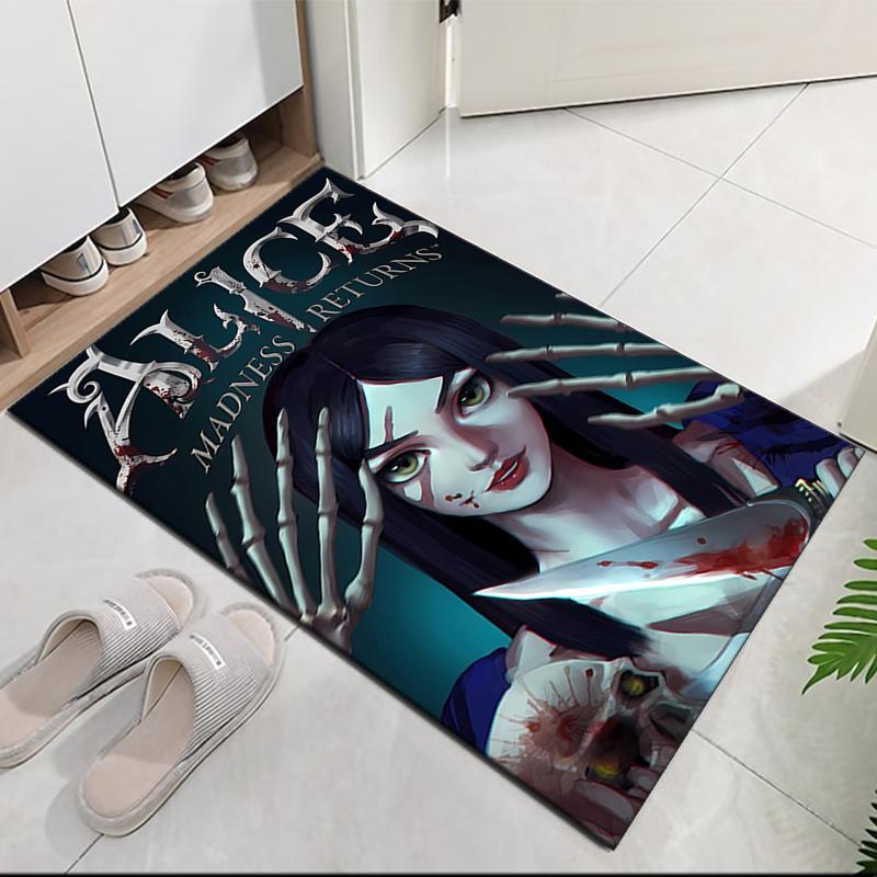 Halloween horror Printed Carpet, for Office Chair Living Room Bedroom Kitchen Room Decor Gifts.