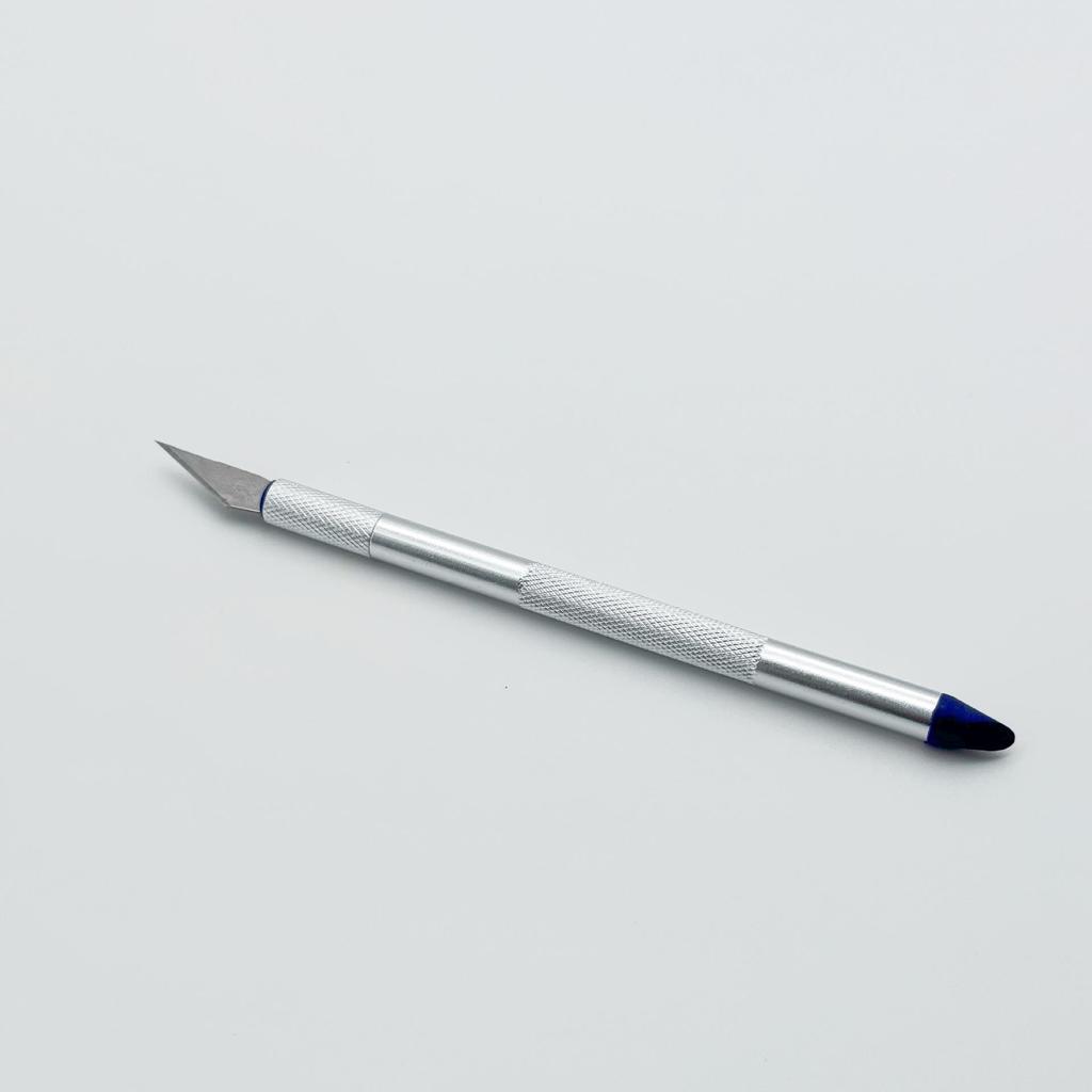 Blue Core Aluminum Alloy Art Engraving Knife for Students - Ideal for Paper Cutting, Wood, Rubber Stamps, and Metal Engraving