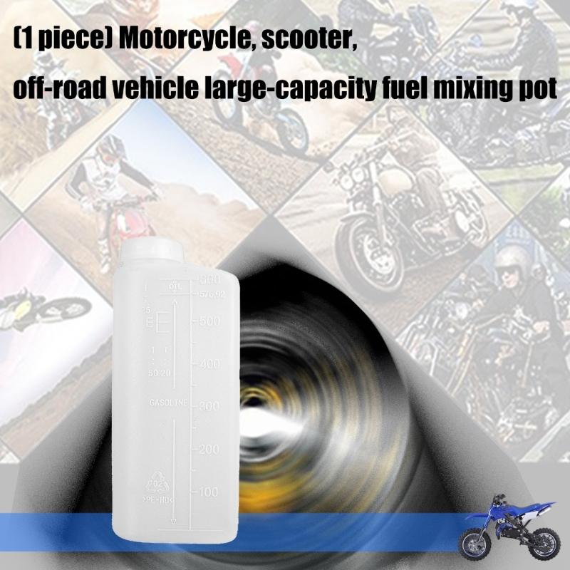 Large Capacity Fuel Mixing Bottle For Motorcycles Dirt Bikes With Precisions Gradations Plastic Construction