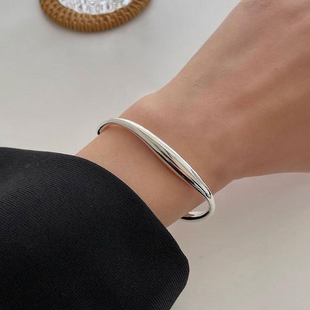 ANENJERY браслет в форме сердца для женщин, винтажный геометрический браслет, корейские украшения