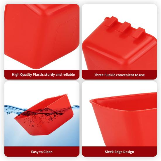 5 Pcs Chicken Cage Cups Bird Hanging Feeders Poultry Water Bowls with Hook Food Bowls for Bunny Pigeon Small Animals