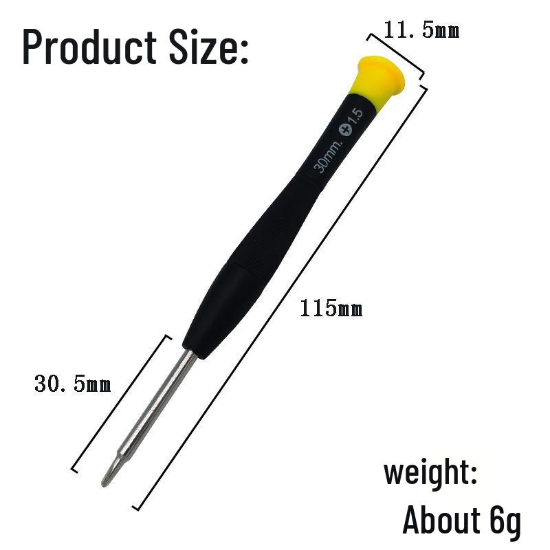 Magnetic Precision Screwdriver for Mobile Phones & Watches, T-type 0.6Y & 0.8 Pentalobe, Multifunctional with Color Cap