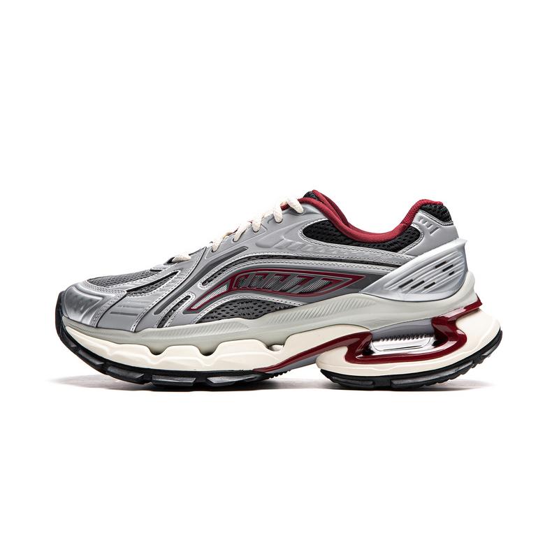 Li-Ning Furious Rider Bow Men s Low-Top Casual Sneakers Shadow Grey AZGU061-5 40