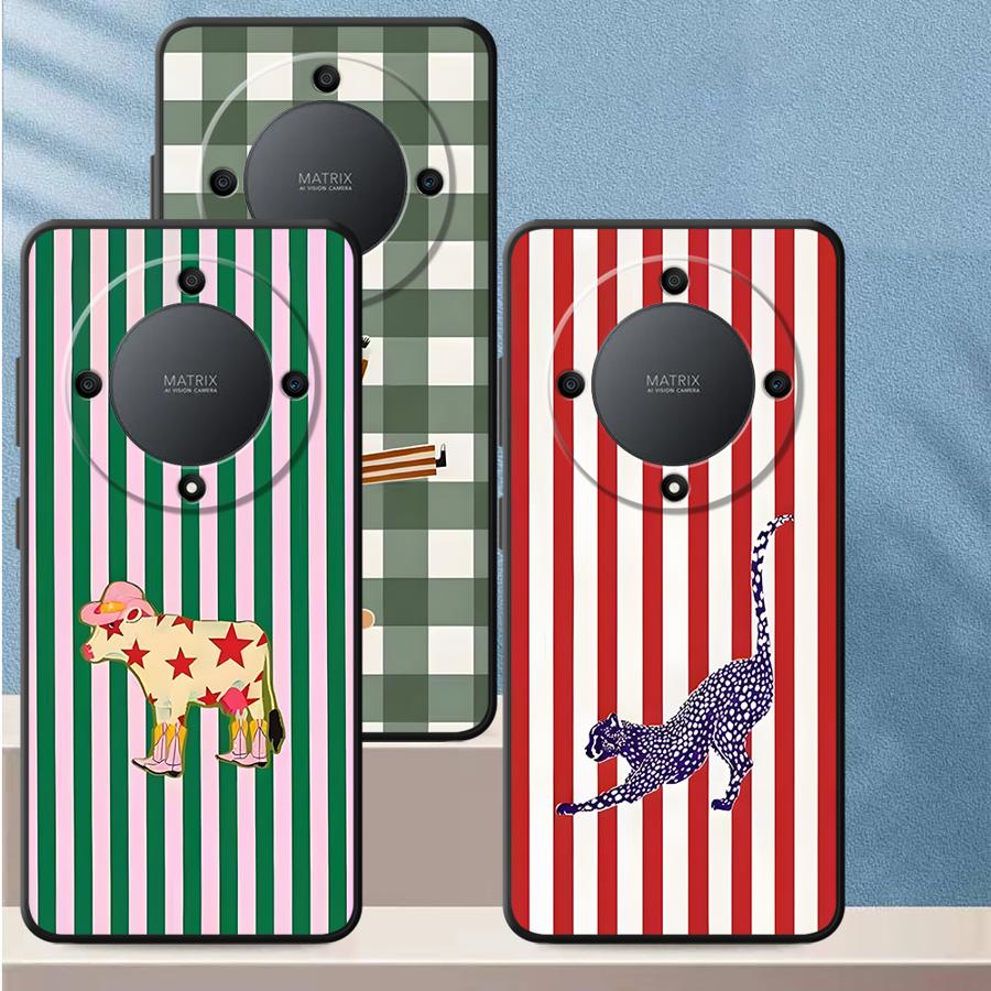 Creative Cartoon Animals Funda Phone Cover Case for Honor X5b X9a 90 Magic5Lite X7 8X X6 X8 70 200 400 Lite