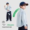 Romon Boys' Long Sleeve Cotton Shirt