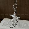 Silver Star Flower Pendant Necklace Women's Retro Niche Light Luxury Fashion Versatile Personality Premium Temperament Jewelry