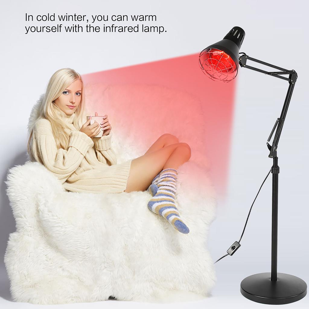 Infrared Light Heating Therapy Floor Stand Lamp Muscle Pain Cold Relief Constant Temperature