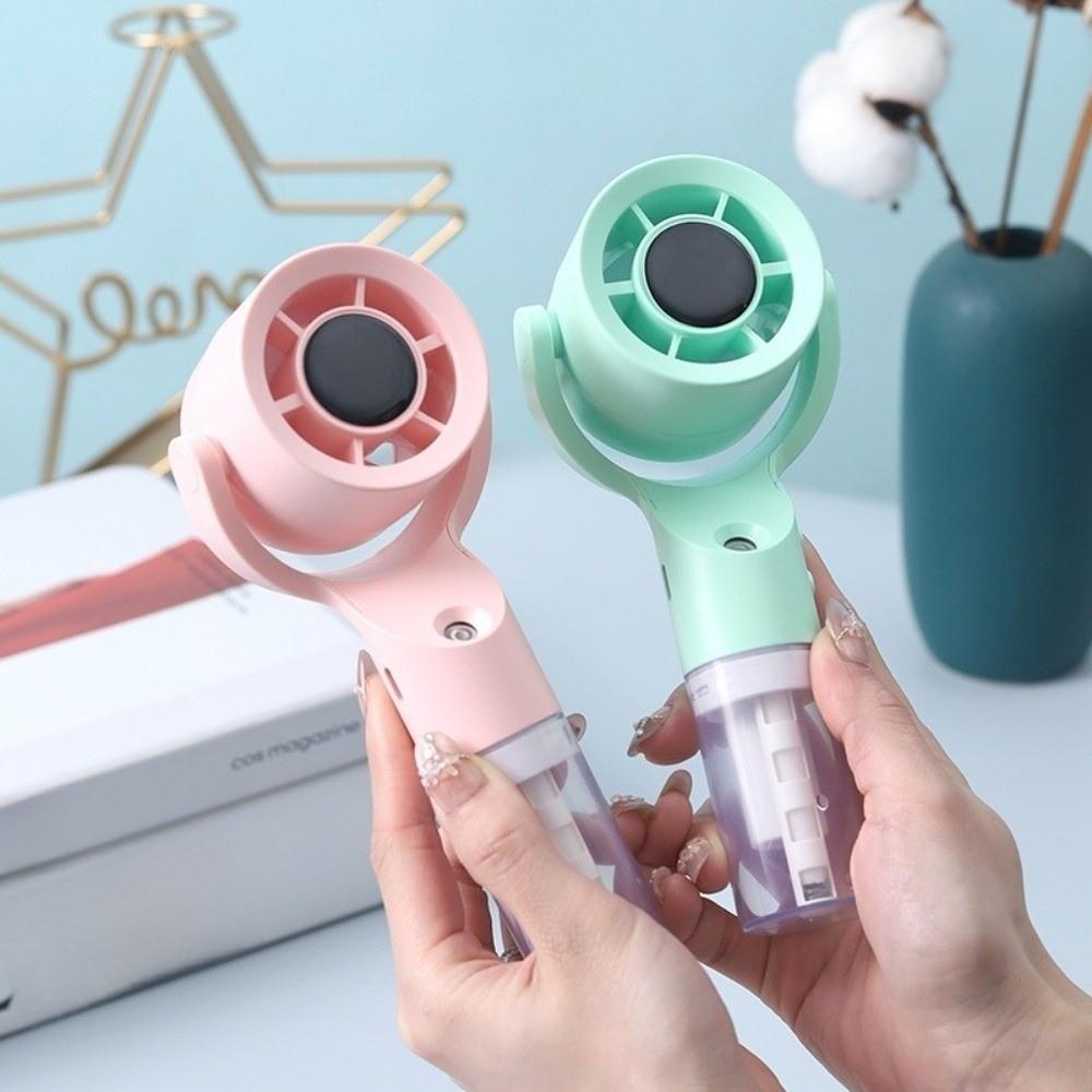USB Charging Handheld Spray Fan Hand Held Fast Cooling Fan Water Spray Mist Fan  Outdoor Use