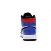 Air Jordan 1 Retro Mid Top 3 Unisex Sneakers Multi-Color White Blac-hyper-royal 554724-124