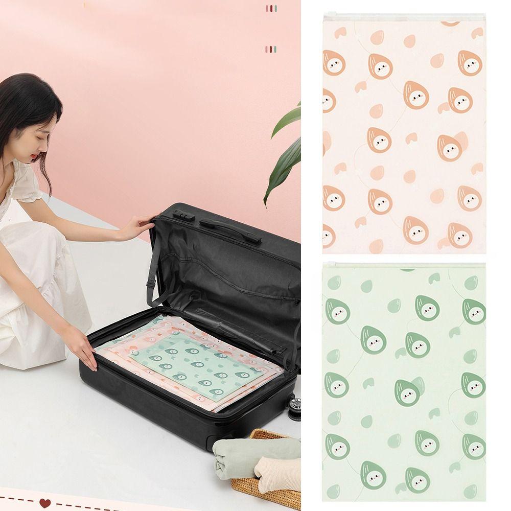 

Полиэтиленовая сумка для хранения, многоразмерная герметичная сумка на молнии, прочная дорожная сумка для сортировки багажа 40x50cm розовый