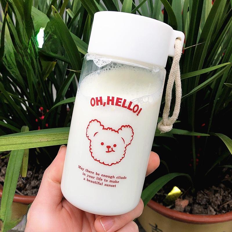 

500 мл маленькі прозорі пластикові пляшки для води з ромашками. Креативна прозора матова пляшка для води. Портативна мотузкова чашка для чаю. Transparent