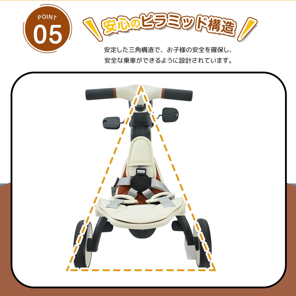 OSJ Push Sun Safety Seat Rotating Riding Easy to Includes Control For Outdoor Indoor Use Tricycle, One-Touch Folding, Children's Tricycle, Stroller,