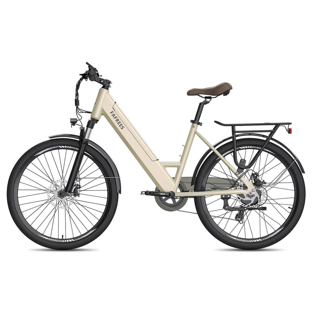 FAFREES F26 Pro City Commuting Electric Bicycle With TowSeat 36V15Ah Battery 250W Motor 26 Inch City Tires 120KG Load E-Bike For Adult