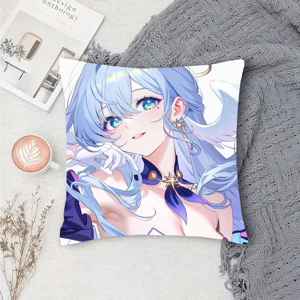 Robin Game H-Honkai Star Rail Pillow Case Fashion Square Pillowcase Bedroom Sofa Room Ins Decoration Leisure