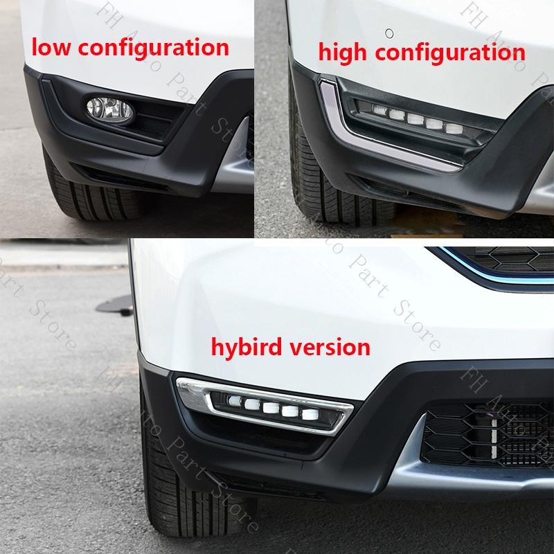Front Bumper Fog Light Daytime Running Lamp For Honda CRV CR-V 2017 2018 2019 2020 Foglight Foglamp Trim Cover Frame Hood