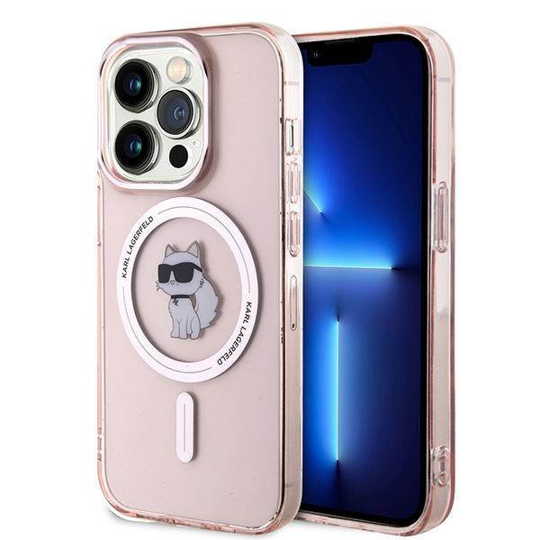 Karl Lagerfeld KLHMP14LHFCCNOP iPhone 14 Pro 6.1" Pink Hardcase IML Choupette MagSafe