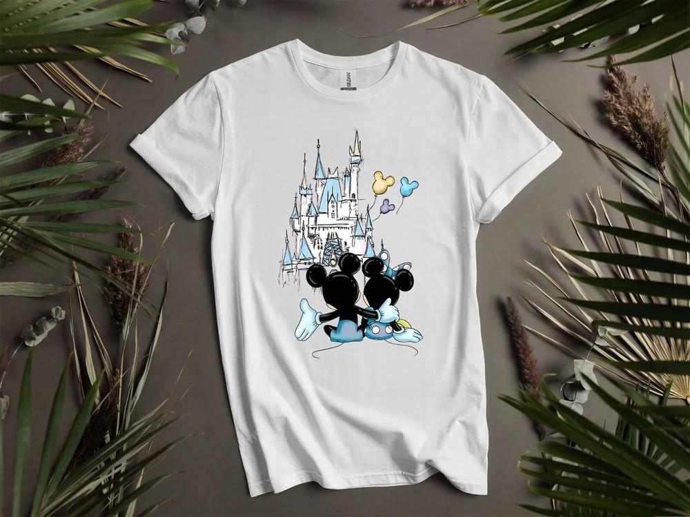 

Comfort Colors Disney Castle Mickey And Hoodie Tshirt Men Women Unisex AD135 L
