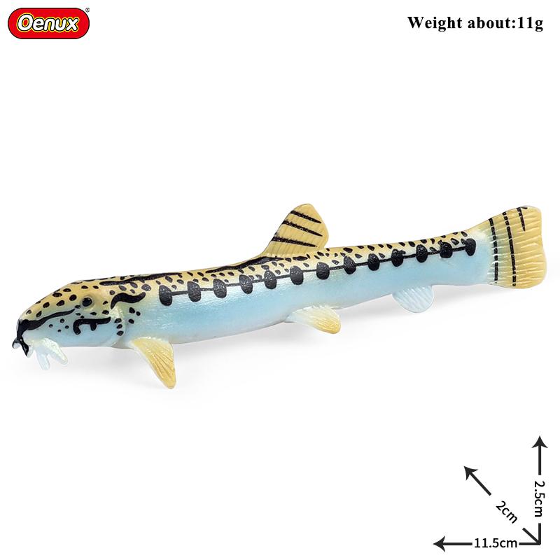 Oenux Meeresleben Modell Clownfisch Lachsbarsch Meerestier Spielfiguren PVC Hohe Qualität Bildung Miniatur Strand Kinderspielzeug