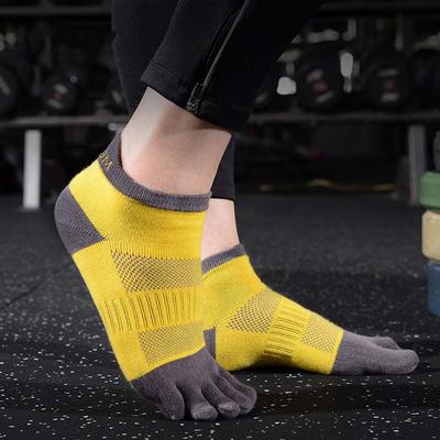 Herren schweißabsorbierende Baumwoll-Kurzsocken Sportsocken Fünf-Zehen-Socken Zehentrenner-Socken