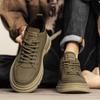 High-top new British-style retro mid-top thick-soled heightening board shoes, comfortable soft-soled casual trendy shoes