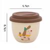 250ML Ceramic Coffee Mug Vacuum Flask Silicone Lid Direct Drinking Mouth Cute Cartoon Animals High-quality Outdoor Cup Gifts