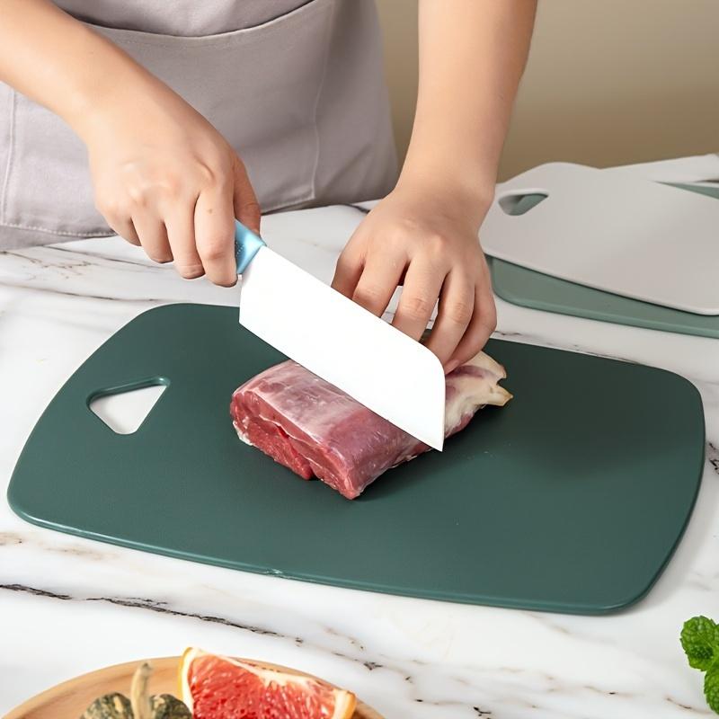 3-Piece Plastic Cutting Boards-Thick,Durable Meat,Vegetable,and Fruit Cutting Boards with Easy-to-Grip Handles-Dishwasher-Washable Kitchen Essentials