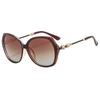 Designer Oval Sunglasses Women New Fashion Crystal Sun Glasses Female Gradient Lens Elegant Ladies Round Sunglasses