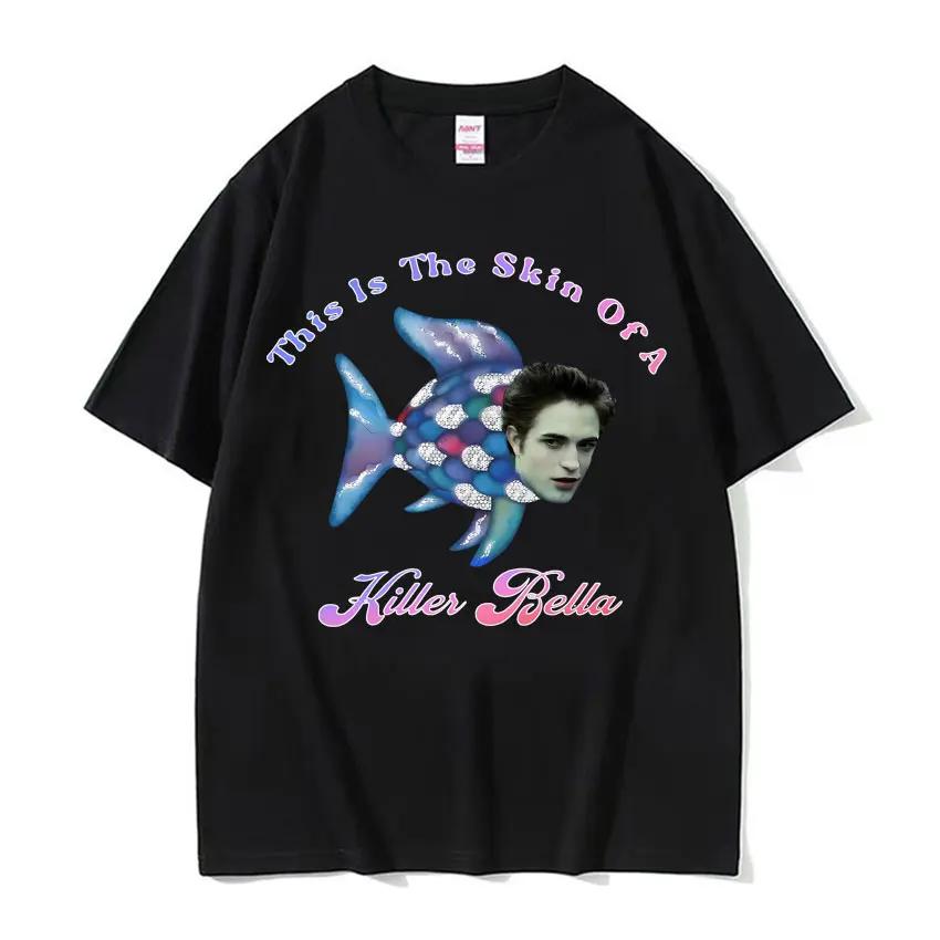 Maglietta Divertente Meme Hot Twilight Eggward Parodia di Edward Cullen Maglietta Humor Unisex Donna Casual Maglietta a Maniche Corte 100% Cotone Top