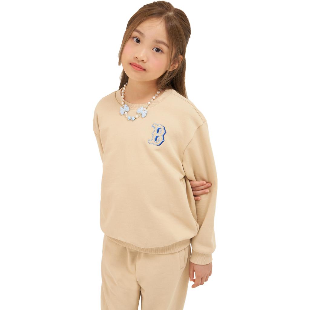 New MLB Sweatshirt FW23 Light Beige Kids' 7AMTMT134-43BGL