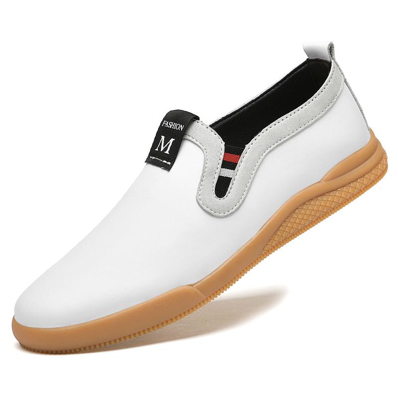 

Обувь для вождения Мужская обувь Peas Set Foot Модные мужские мокасины Обувь Повседневная обувь из натуральной кожи Низ Мягкий низ Массажный тренд 46