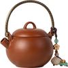Original Purple Clay Anti-Scald Kung Fu Teapot with Handle - Chinese Style Ceramic Teapot in Gift Box