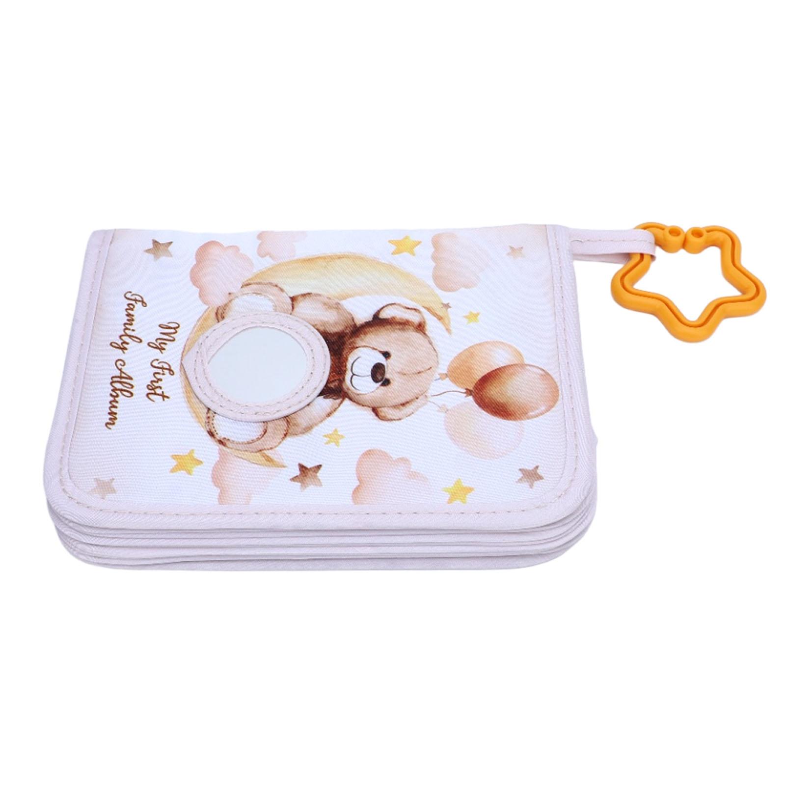 

Мой первый семейный альбом Мягкая фотокнига из ткани для новорожденных и малышей Вмещает 17 фотографий Семейный альбом «Коричневый медведь» Книжка с картинками