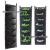 Reinforced Wall-Mounted Multi-layer Planting Bag with 7 & 6 Holes for Garden Horticulture.