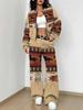 Ethnic Style Printing 1116 New Autumn and Winter New European Beautiful Woman Suit