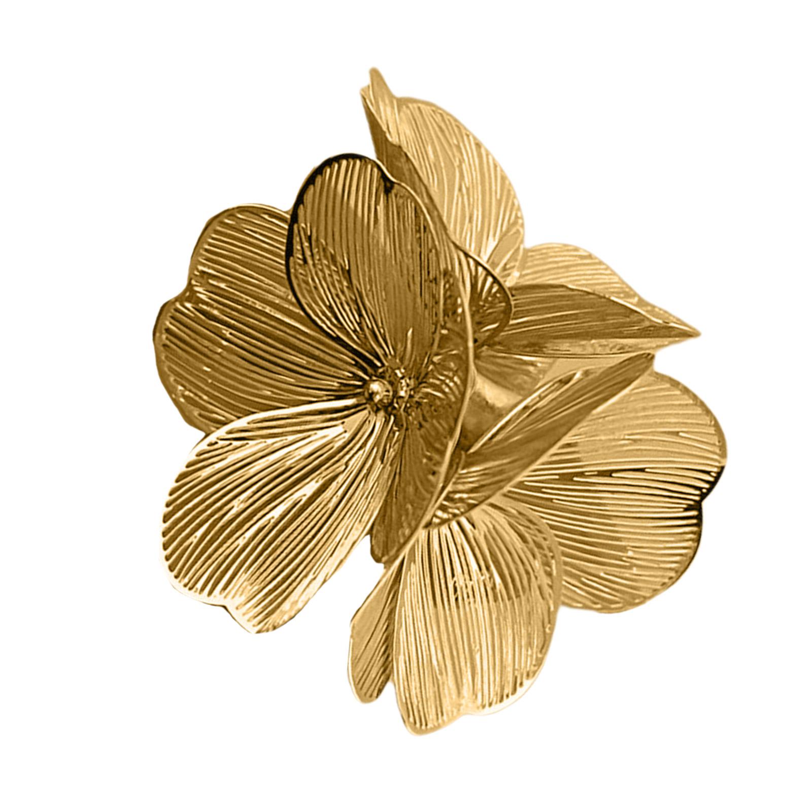 

Елегантні 3D Квіткові Кільця для Жінок Вінтажні Стилі з Дизайнами Водоспад Риб ячий Хвіст та Стильними Діамантами для Щоденного Використання B золотий