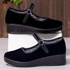 Women's Shoes Middle Aged Elderly Shoes Comfortable Not Tired Dancing Mom Shoes High Heel Work Shoes Hotel Shoes Casual Soft Walking All Day Sneakers